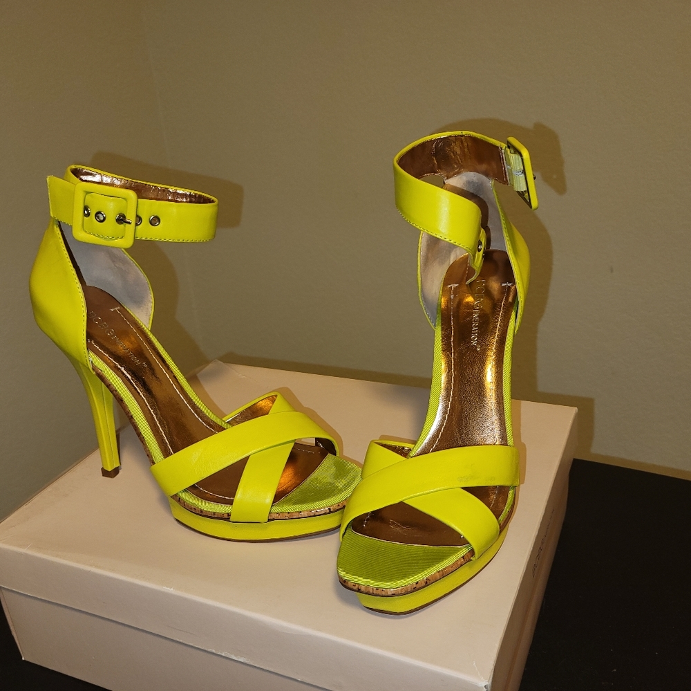 BCBGeneration 5" , Lime colored , 9.5 heels